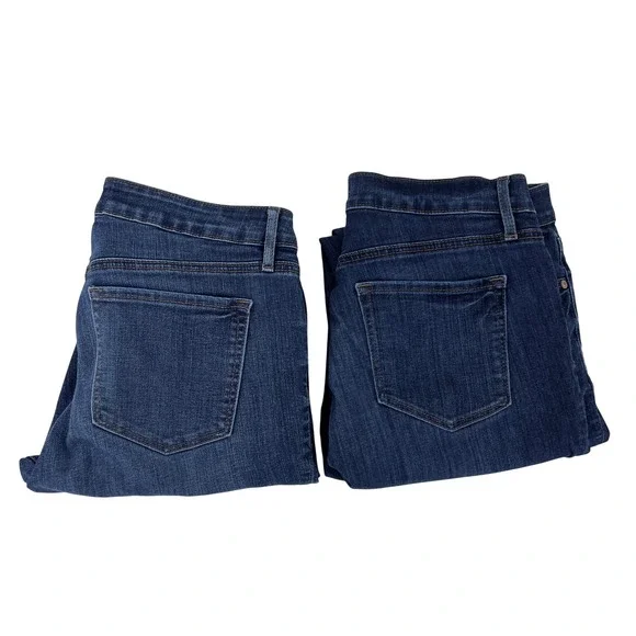 Loft Jeans Bundle Curvy Straight Modern Straight Raw Hem Cuffed size 10 / 30 - Picture 1 of 16